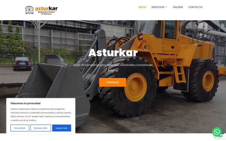 Skärmbild av asturkar.com