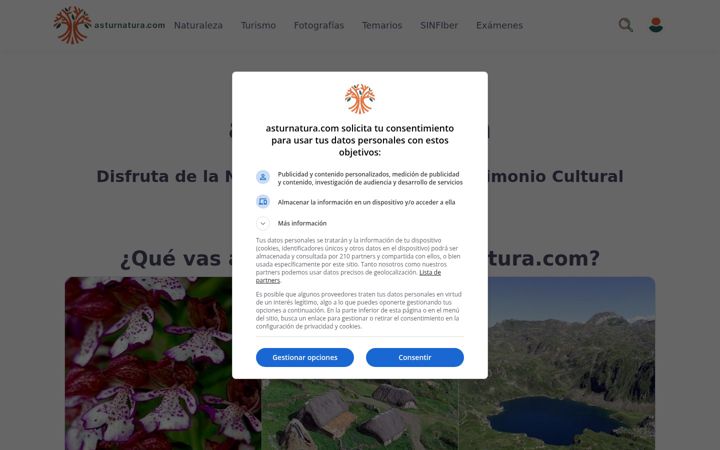 Screenshot of asturnatura.com