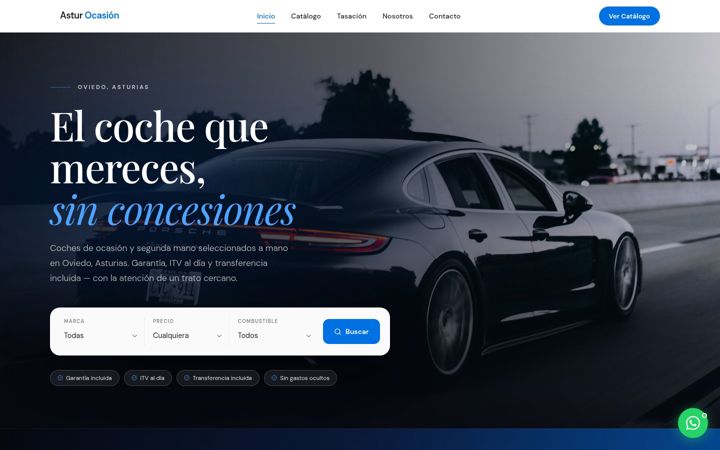 Screenshot of asturocasion.es