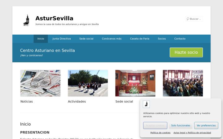 Posnetek zaslona astursevilla.es