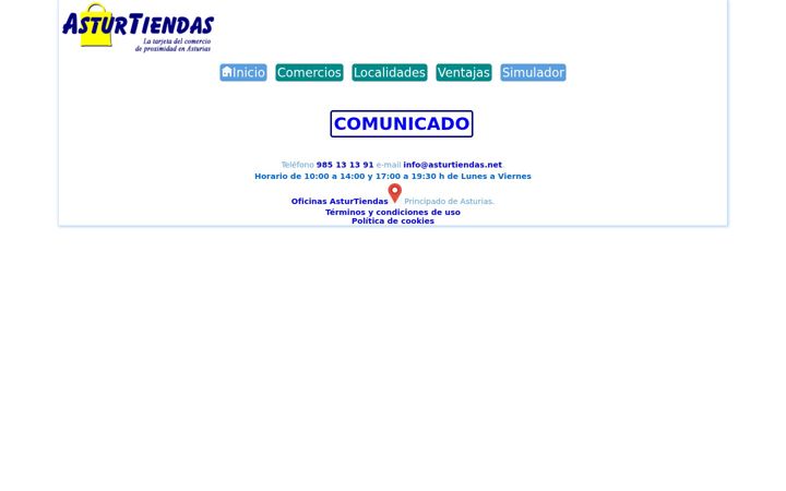 Screenshot of asturtiendas.net
