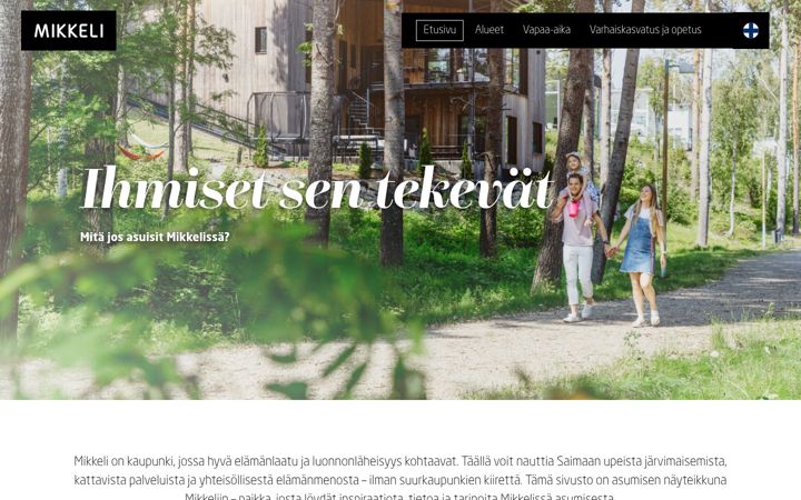 Zrzut ekranu asumikkelissa.fi