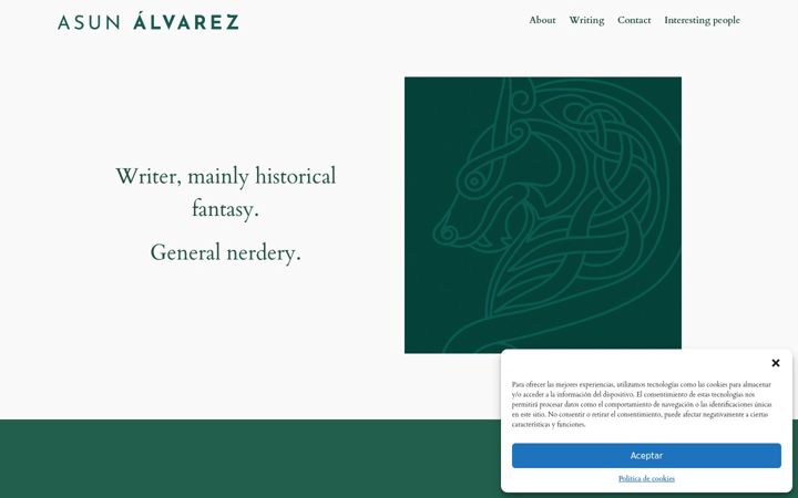 Screenshot of asunalvarez.com