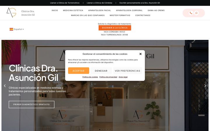 Screenshot of asunciongil.com