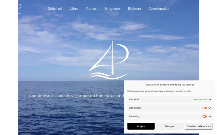 Screenshot of asunpaniagua.com