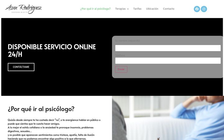 Screenshot of asunrodriguez.es