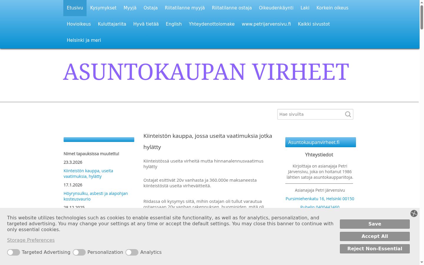 Sutikimo reklamjuostės, rodytos prieš bet kokią sąveiką, ekrano kopija