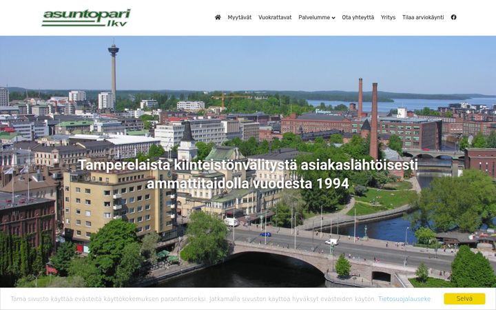 Skærmbillede af asuntopari.fi