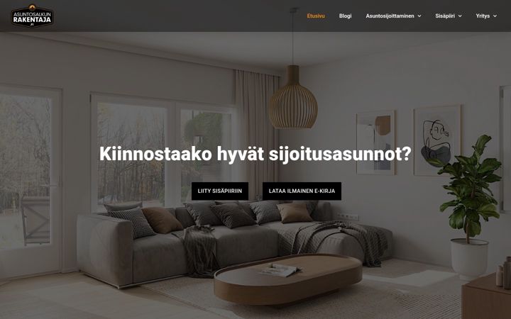 Screenshot of asuntosalkunrakentaja.fi