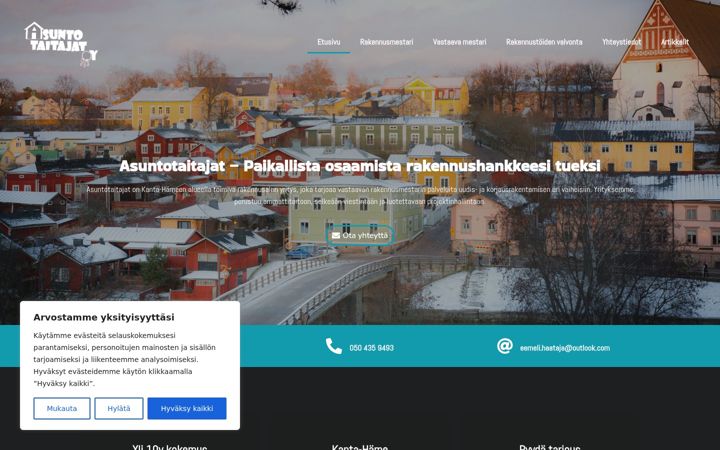 Screenshot of asuntotaitajat.fi
