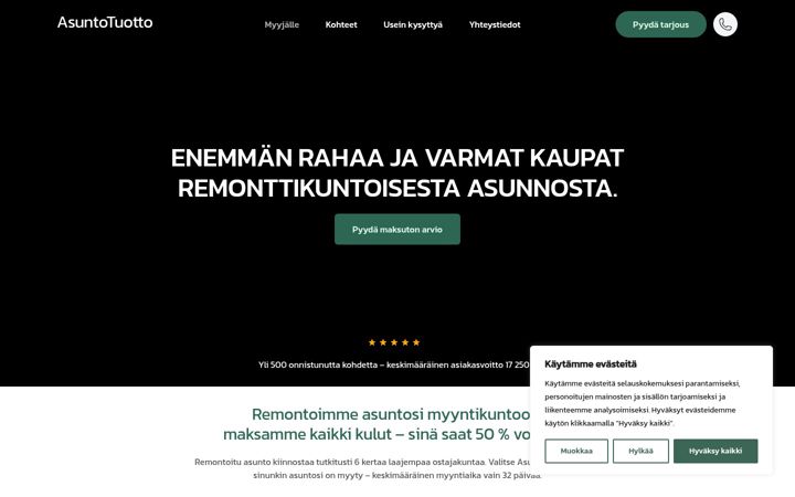 Screenshot of asuntotuotto.com