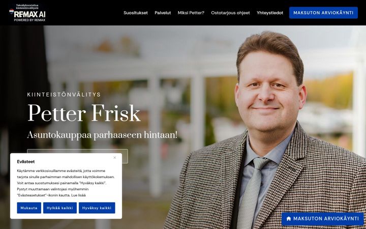 Screenshot of asuntovalitysta.fi