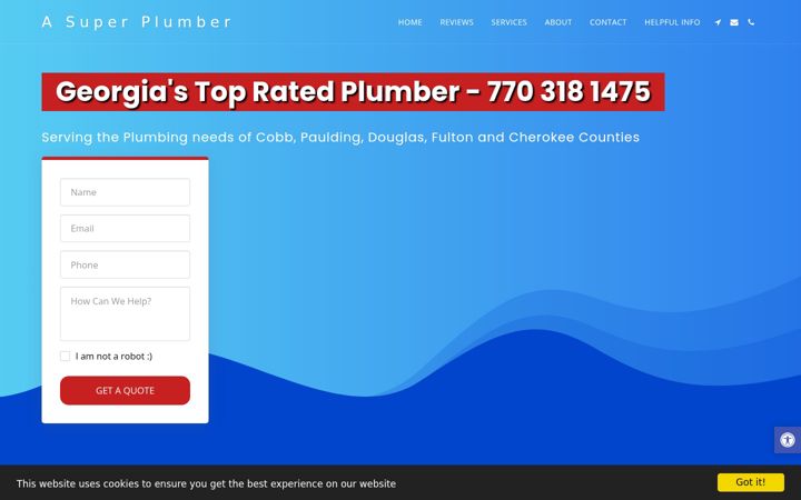 Screenshot of asuperplumber.com