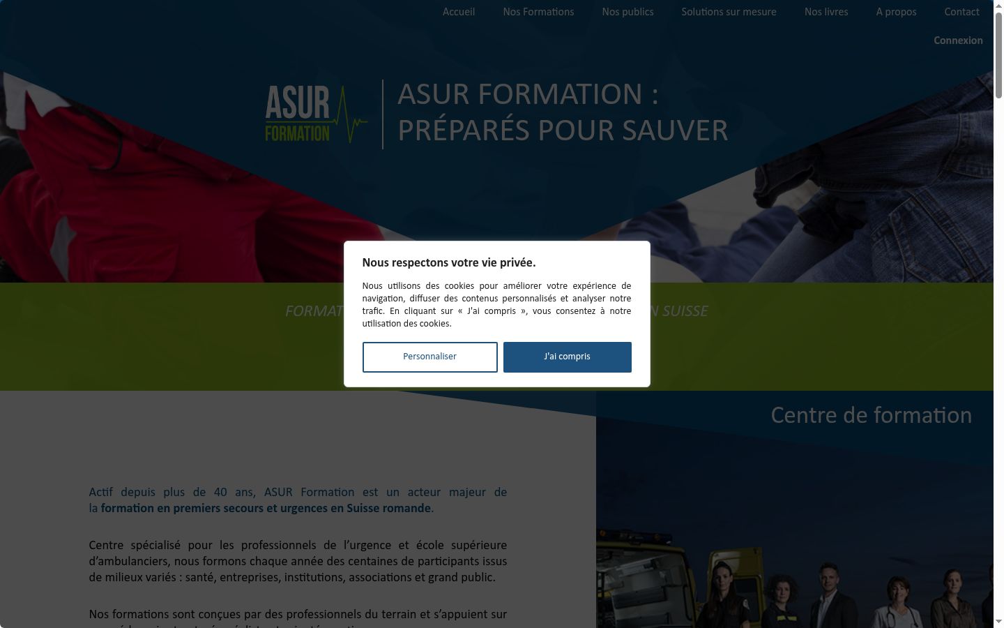 Screenshot tal-banner tal-kunsens muri qabel kwalunkwe interazzjoni