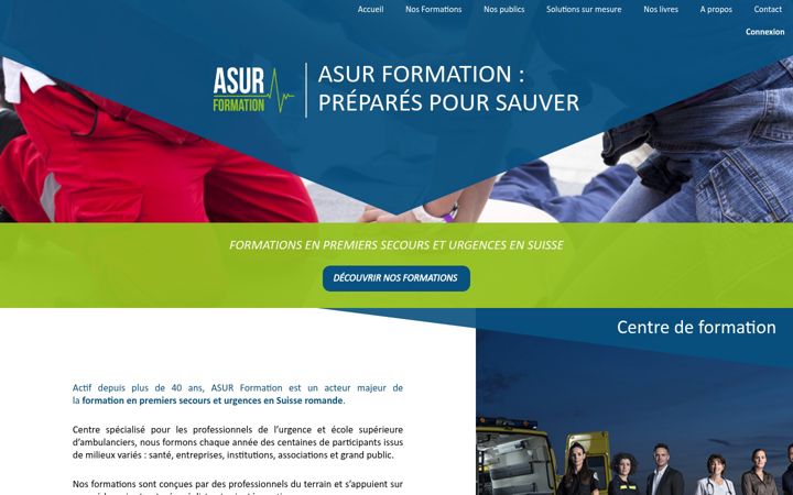 Screenshot of asur-formation.com