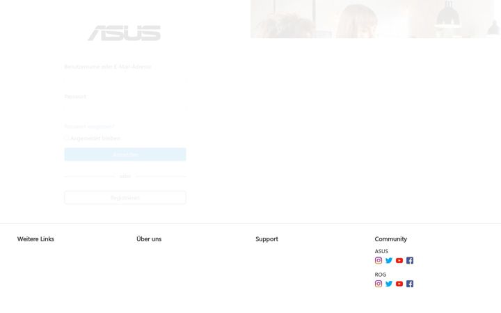 Screenshot stránky asus-contenthub.de