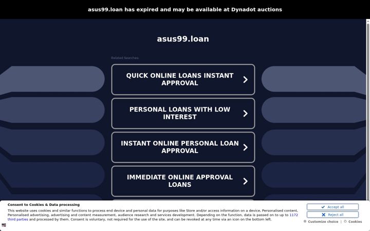 Screenshot of asus99.loan