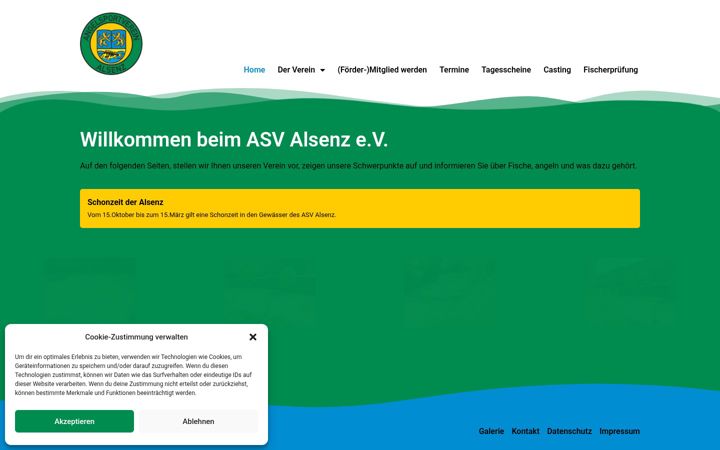Skærmbillede af asv-alsenz.de