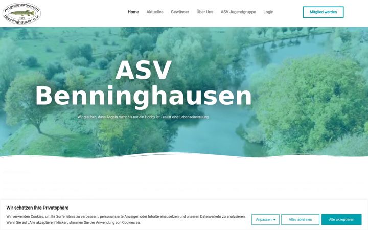 Skærmbillede af asv-benninghausen.de