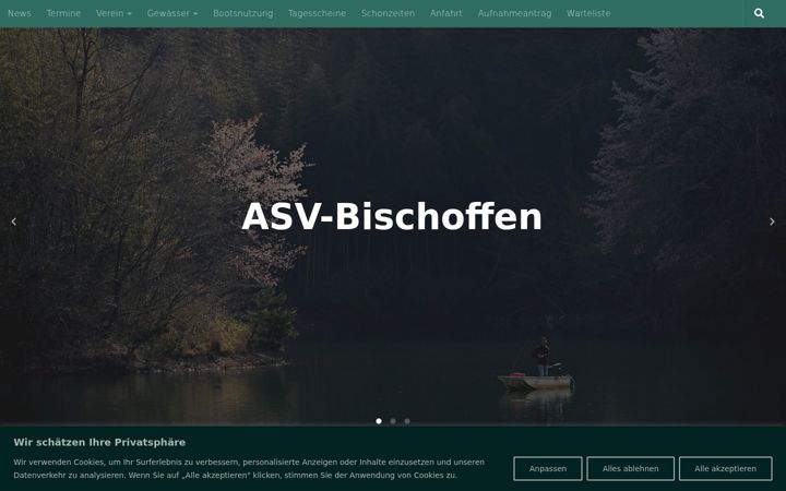 Skærmbillede af asv-bischoffen.de