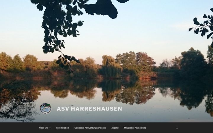 Skærmbillede af asv-harreshausen.de