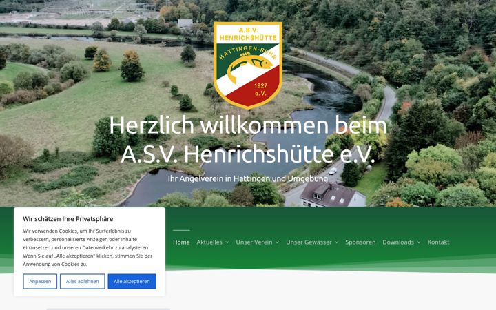 Snímek obrazovky asv-henrichshuette.de