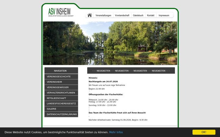 Screenshot of asv-insheim.de