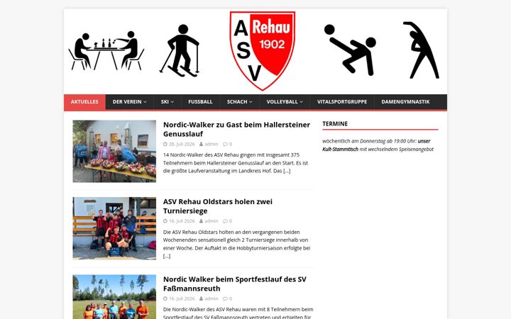 Screenshot of asv-rehau.de