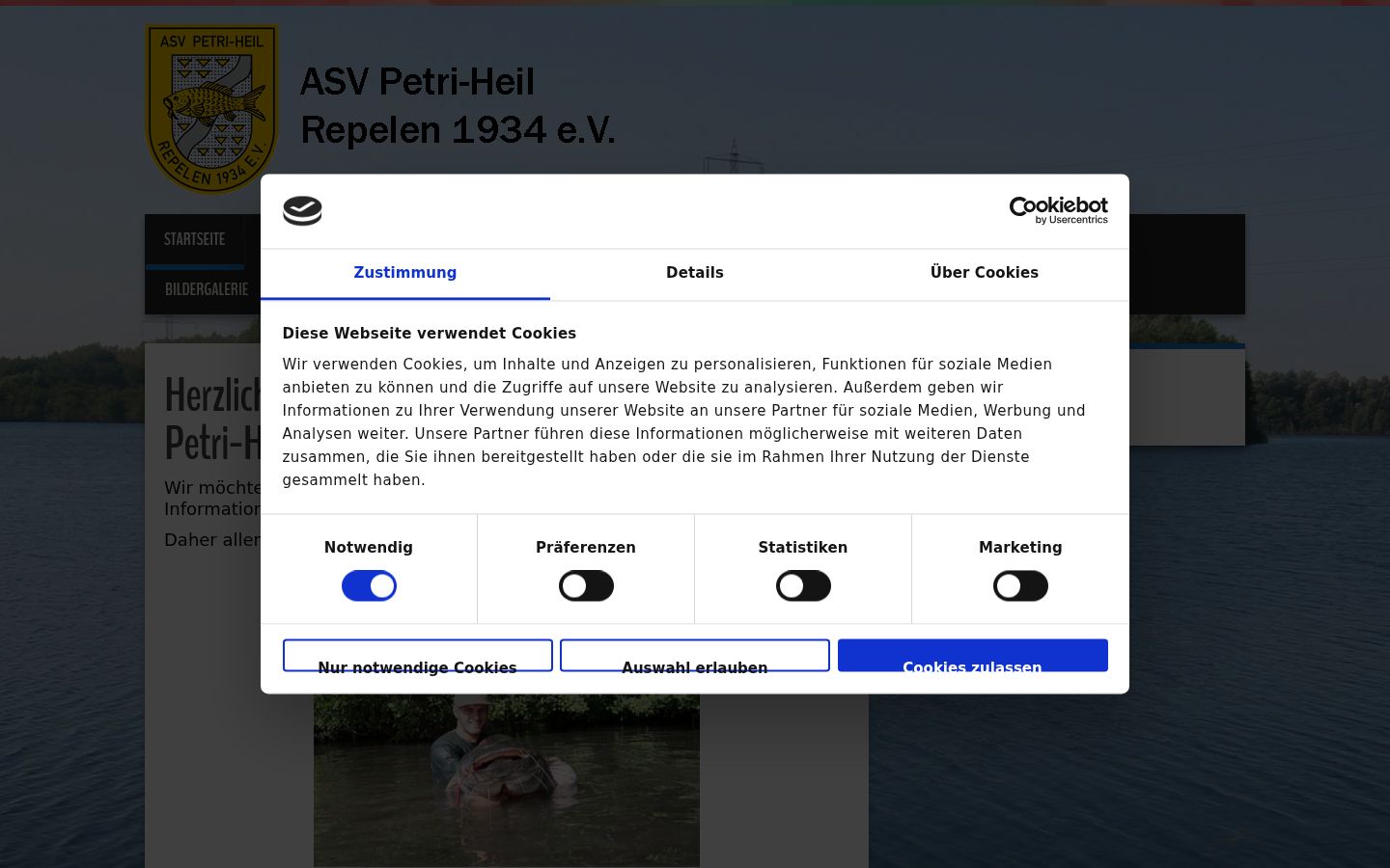 Screenshot tal-banner tal-kunsens muri qabel kwalunkwe interazzjoni
