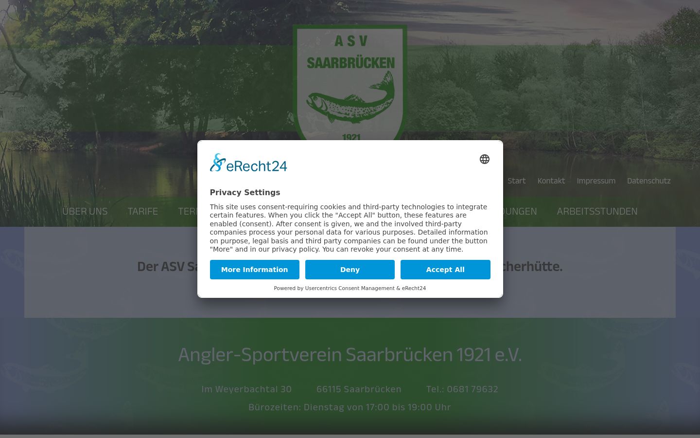 Screenshot tal-banner tal-kunsens muri qabel kwalunkwe interazzjoni