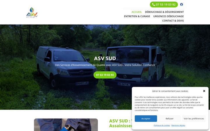 Екранна снимка на asv-sud34.fr