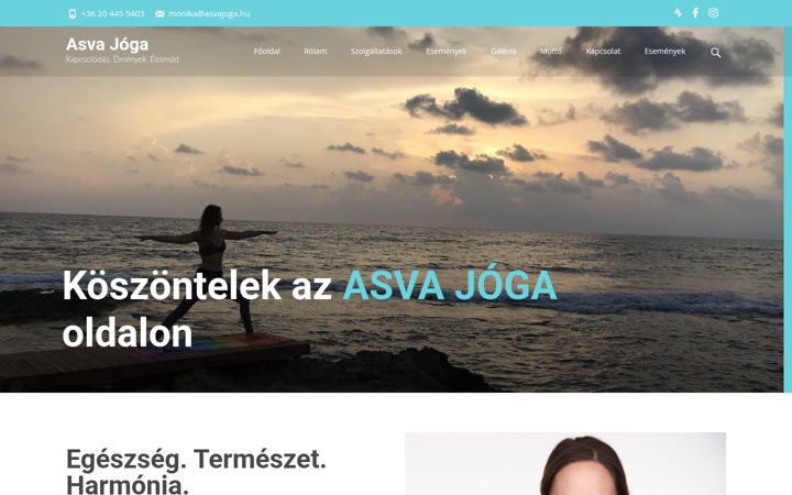Screenshot of asvajoga.hu