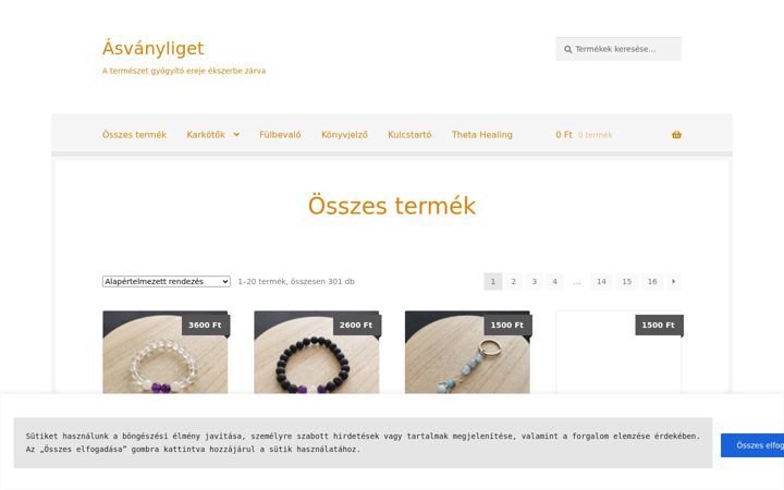Screenshot of asvanyliget.hu