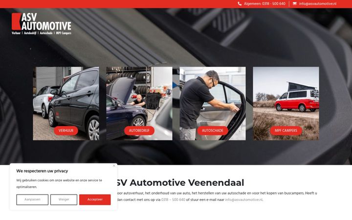 Screenshot of asvautomotive.nl