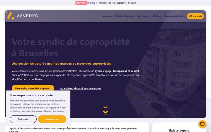 Screenshot of asvedec.be