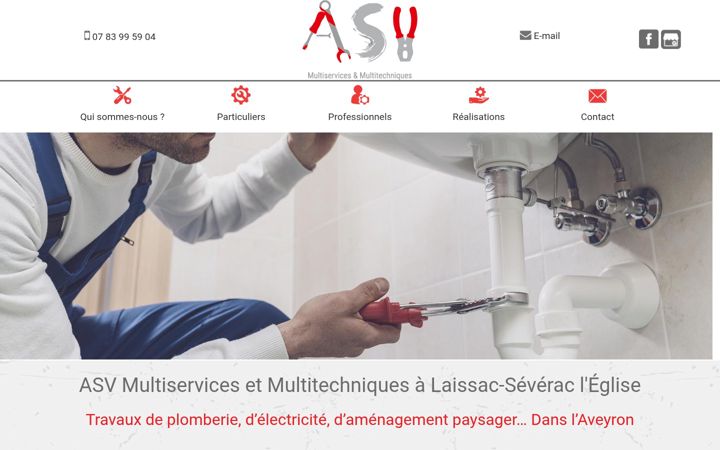 Screenshot of asvmultiservices.fr