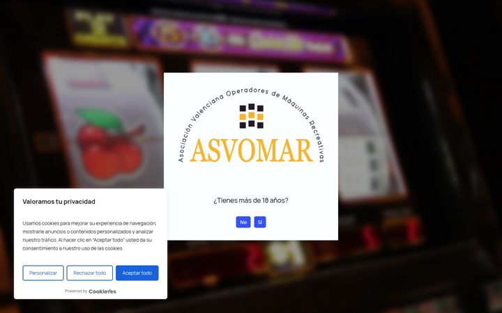 Screenshot of asvomar.org