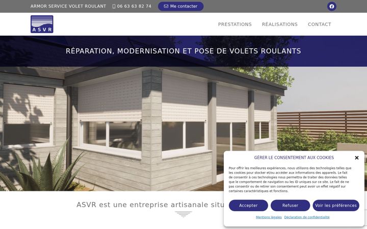 Screenshot of asvr-volet-roulant.fr