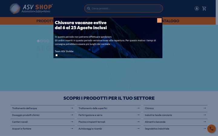 Capture d'écran de asvshop.com