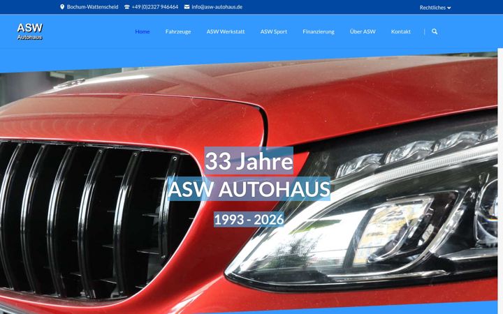 Capture d'écran de asw-autohaus.de