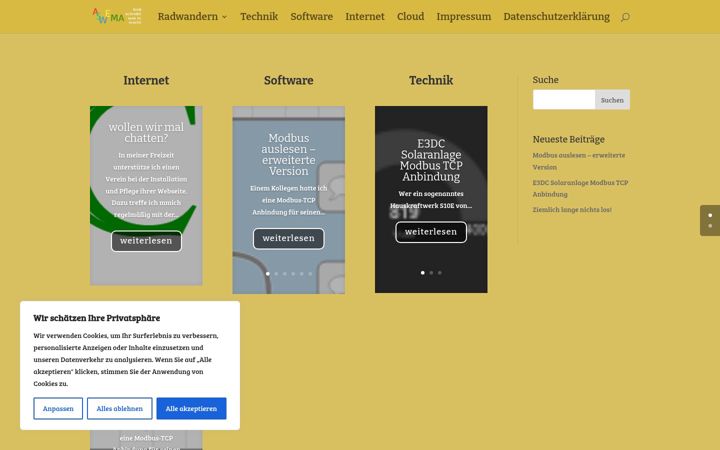 Screenshot ta' aswema.de