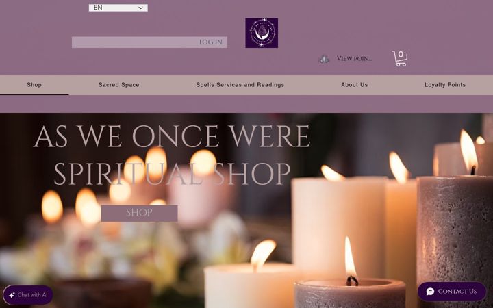 Screenshot of asweoncewereshop.com