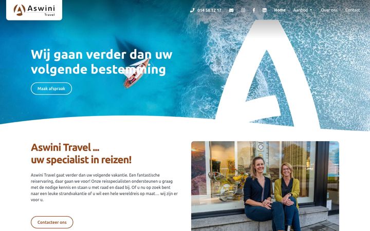 Screenshot di aswini-travel.be