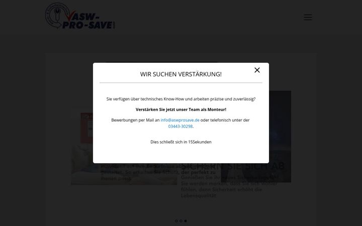 Screenshot of aswprosave.de