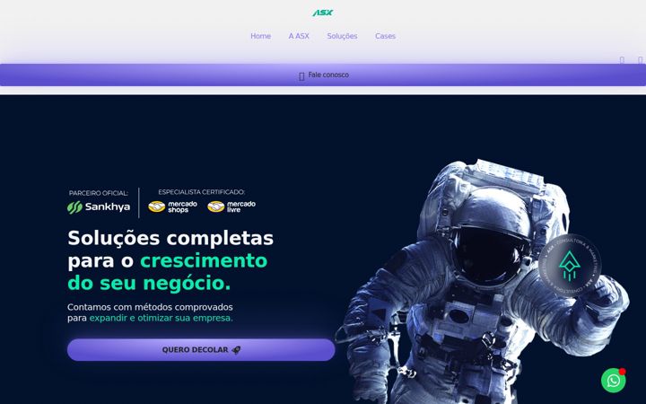 Screenshot of asxaceleradora.com.br