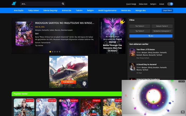 Screenshot of asyaanimeleri.top