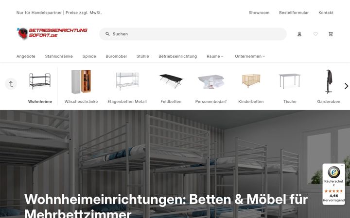 Screenshot of asylbewerber-einrichtung.de