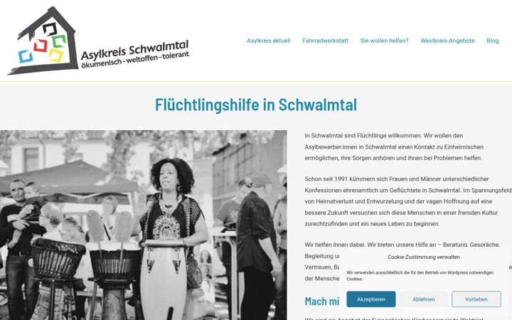 Screenshot of asylkreis-schwalmtal.de