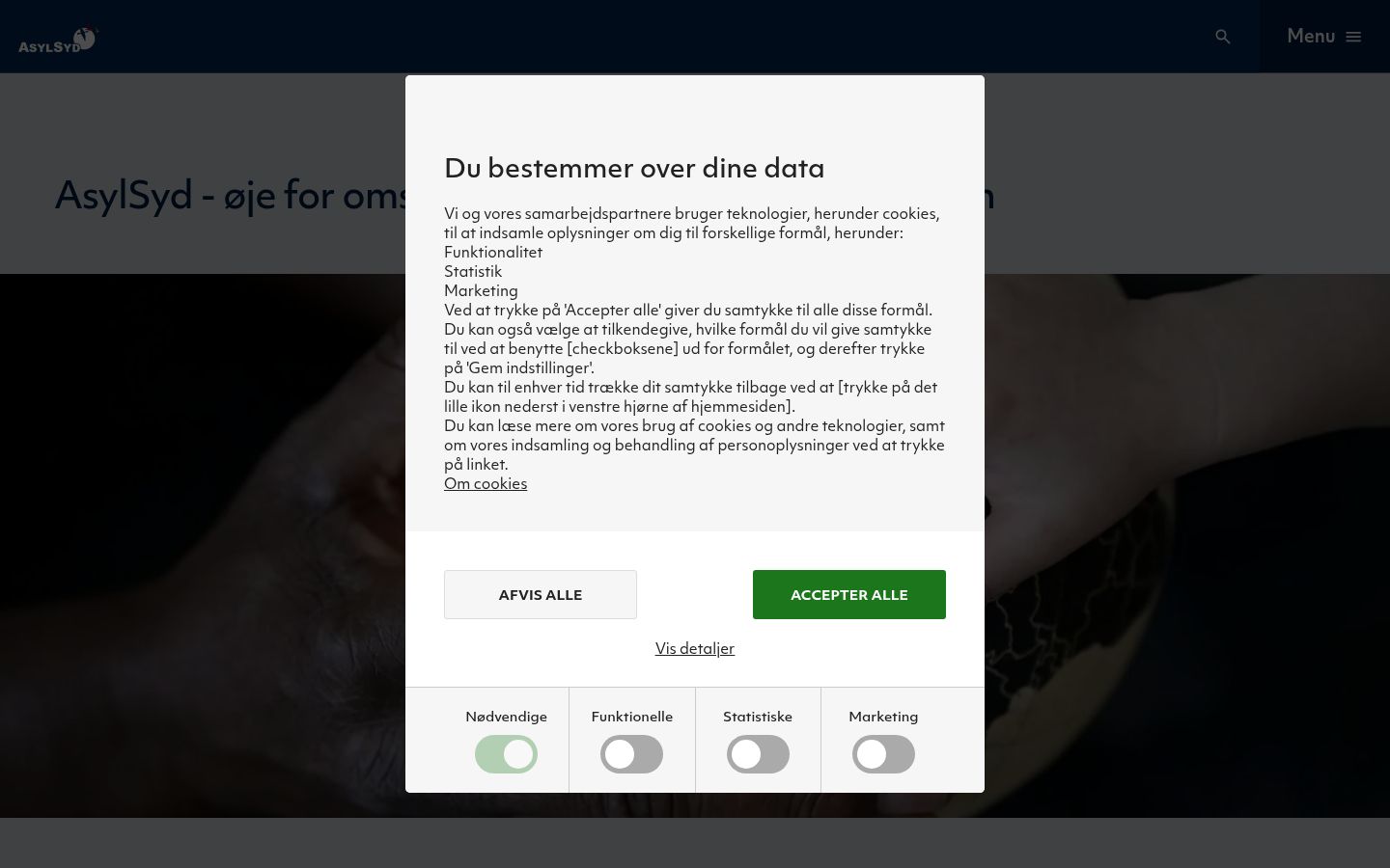 Ekrānuzņēmums ar piekrišanas baneri, kas tika rādīts pirms jebkādas mijiedarbības