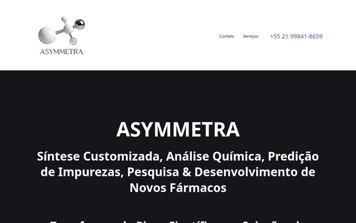 Screenshot of asymmetra.com.br
